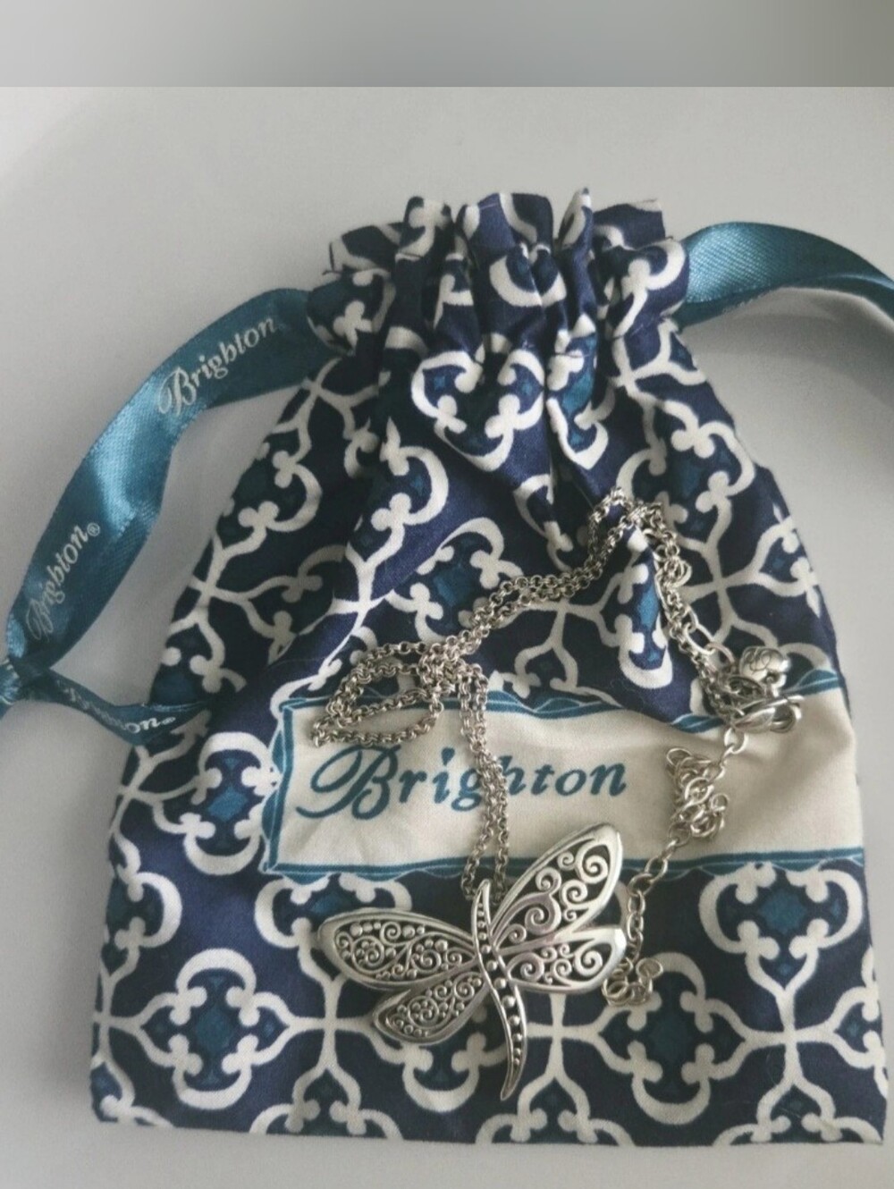 Brighton Solstice Dragonfly Necklace JL8531 Retired MSRP $58 - Picture 2 of 9
